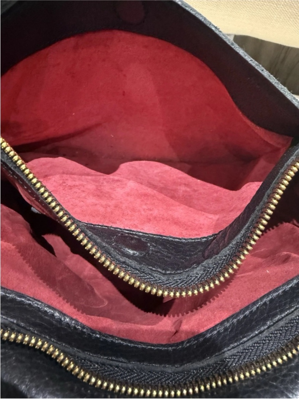 Authentic $495 HAMMIT Montana Clutch Black Leather / Gold Metal Shoulder Bag sm - Picture 10 of 16